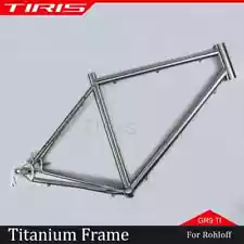 TIRIS CRR9 Titanium Gravel Bike Frame with Sliding Gates Belts Drive for Rohloff