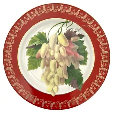 2001-05 American Atelier Royal Fruit Salad Dessert PLATE Moon Drop Grapes 8”