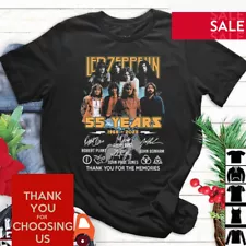 Led Zeppelin 55 Years 1968-2023 Thank You For The Memories Signatures T-Shirt