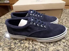 Sperry Top-Sider Halyard CVO Men's Size 11.5 Shoes Navy Corduroy Comfort Sneaker