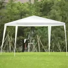 Costway 10'x10' Heavy Duty Outdoor Pavilion Tent - Ideal for Parties & Weddings