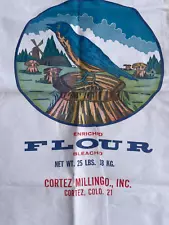 Large UNUSED 25lb Old "BLUE BIRD FLOUR" Bag - Great Image