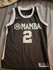 NIKE Elite Mamba Kobe Bryant Gianna #2 Black White Basketball Jersey Adult XL