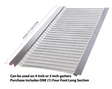 GUTTER GUARD STAINLESS STEEL Micro-Mesh Protection ( ONE Piece ) Four Feet Long