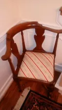 Antique Mahogany Continental Corner Chair SALE !