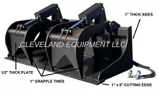 NEW 72" SEVERE-DUTY GRAPPLE BUCKET ATTACHMENT Bobcat Skid Steer Track Loader 6'