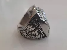 Custom 49ers 5 Time Super Bowl Silver Faithful ring (sizes 7-12)