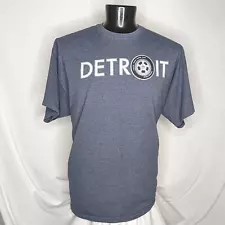 Men's Shirt Detroit Graphic T-shirt for Men Gray XXL