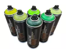 Montana BLACK NC 400ML Shades of Green Street Art Spray Paint Set- 6ct