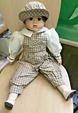 20" Collectible Boy Porcelain Doll (matching girl doll sold separately)