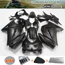 Matte Black Fairing Kit w/ Bolts For Kawasaki Ninja 250R 2008-2012 EX250J 2009