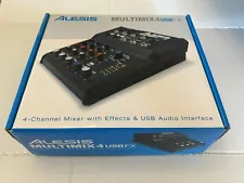 New Alesis MultiMix 4 USB FX 4-Channel Mixer with Effects & USB Audio Interface