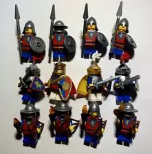 LEGO lot of 12 Castle Minifigs Lion Knights, King, Archers + More!!! Brand NEW