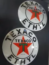 15" TEXACO ETHYL GAS PUMP GLOBE LENSES