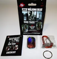 THE WALKING DEAD SEASON 6 HOLIFOIL DOG TAG D-RING SINGLE #34 WALKER #10