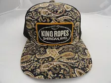 King Ropes Sheridan WYO Paisley Pattern Snapback Mesh Hat Cap