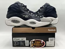 Reebok Question Georgetown 2020 Size 13 Authentic Basketball Allen Iverson Blue