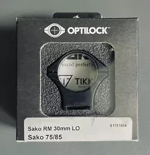 Sako Ring Mounts Optilock 30mm, Blued Steel Black Finish - S1701904 Mint Cond