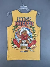 Hog's Breath Saloon Key West Shirt Men’s Small Yellow Tank Top Comfort Colors