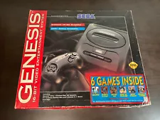 Sega Genesis II Black Video Game Console System Brand New