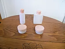 VTG Plastic Toiletries Containers For Travel #4 Never Used Celebrity