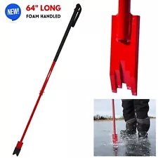 Ice Chisel Spud Bar Ice Chipper for Thin Ice Checking Chipping Holes Ice Fishing