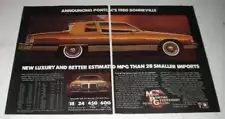 1980 Pontiac Bonneville Ad - New Luxury and Better MPG