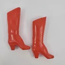 Vintage Mego 12” WONDER WOMAN Doll Tall RED High Heel BOOTS Rubber 70’s