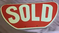 " Sold" Solid Wood Sign (Free Same Day Shipping!)