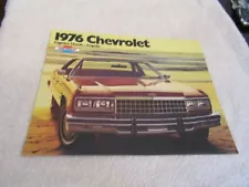 Vintage 1976 Chevrolet Caprice Impala OEM New Car Dealer Sales Brochure NOS