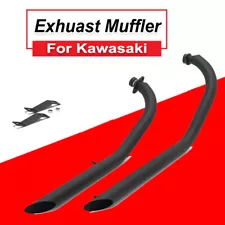 Staggered Exhaust Pipes MATTE for Kawasaki Vulcan 900 VN900 Classic EN900 S900