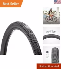 Replacement Bike Tire, Mountain, Hybrid, Cruiser Bike Tires, Smooth Tread, Pu...