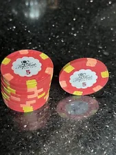 10 Pcs. Classic WTHC Top Hat and Cane Paulson , $5 Poker Chip - VERY HARD TO GET