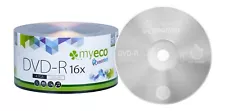 50 Pack MyEco DVD-R DVDR 16X 4.7GB Economy Branded Logo Blank Recordable Disc