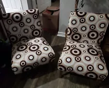 Modern Brown Circle Design Chairs