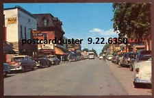 GRAVENHURST Ontario Postcard 1968 Muskoka. Main Street Stores Classic Cars