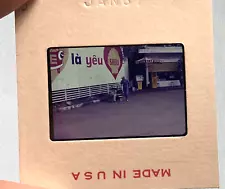 Shell Gas Station in Saigon Vietnam War c. 1967 Slide Photo