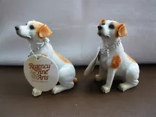 BNWT 2 x Regency Fine Art Jack Russell Terriers.