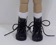 Black Boots Doll Shoes For 14" Ruby Red Fashion Friends (Debs*)