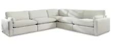 5 piece casual modular sectional sofa.  Similar to Restoration Hardware Cloud