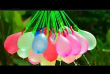 555 Water Balloons!!! 5 Pkgs Of 111 Self Tying Balloons- Summer/ Pool/ Kid Party