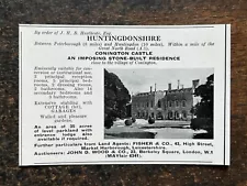 New ListingConington Castle - Huntingdonshire For Sale - 1955 Press Cutting r399