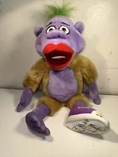 Jeff Dunham TALKING PEANUT 18" Doll Plush Purple Shoe Signed/Inscribed on Shoe