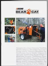 ECHO Bear Cat Range 2008-09 UK Market Sales Brochure Chipper TrimMower Vacuum