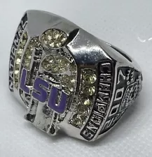 LSU Tigers 2007 National Champions Replica Ring - 3.3 Oz Ounces