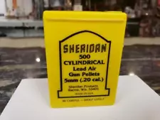 New ListingSHERIDAN 500 CYLINDRICAL LEAD AIR GUN PELLETS 5MM (.20 CAL) - NOT FULL CONTAINER