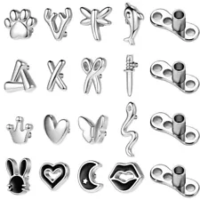 7Pcs/Lot Stainless Steel Dermal Anchor Piercing Top Microdermal Piercing Jewelry