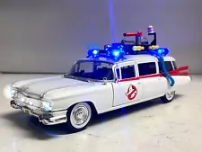 Ecto 1 Ghostbusters Flashing WORKING LIGHTS Cadillac Hearse Police Ambulance Car