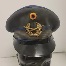 West German Bundeswehr Enlisted Military Peaked Visor Cap With Badge Size 54