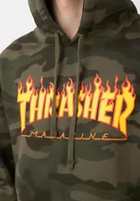 thrasher camo hoodie for sale